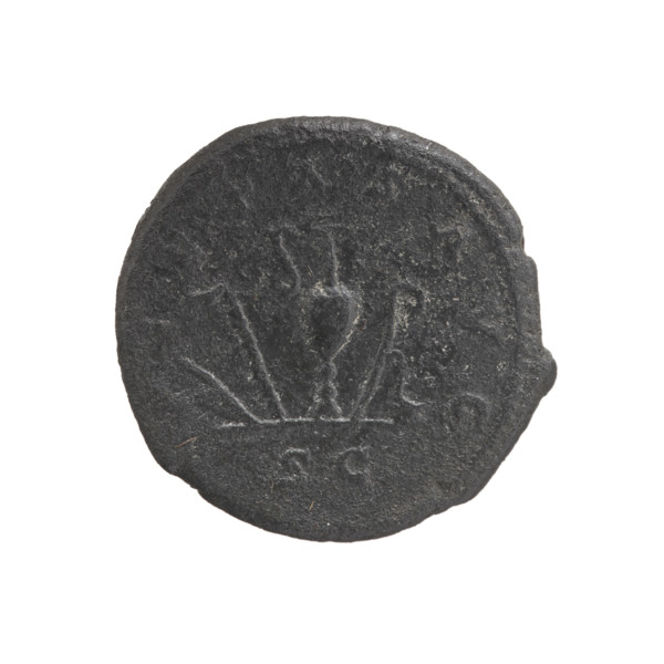 Dupondius, Commodus (ca. 175–176). Obverse: Bust of young Commodus without a covering, with drapery