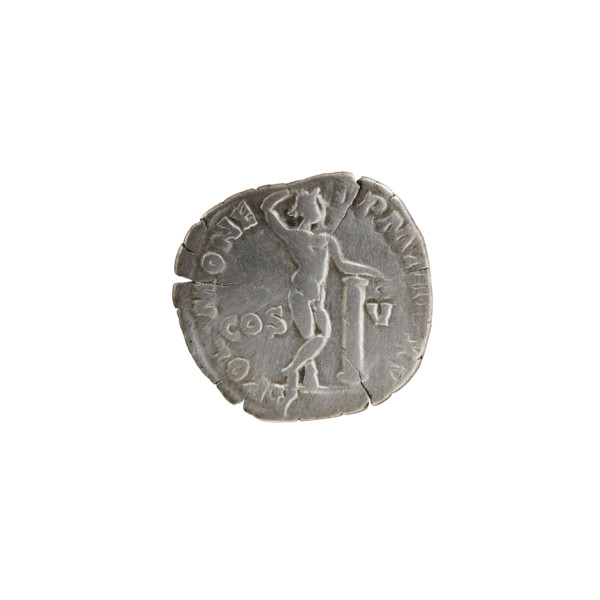 denarius, Commodus (161–192; Roman emperor 177–192), issuer; obverse: Head of Commodus in a laurel