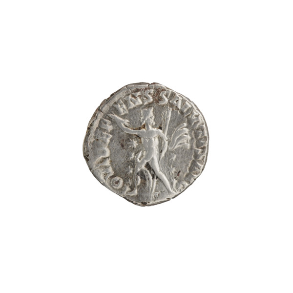 Denarius; obverse: Head of Commodus in a laurel wreath facing right, inscription 'L AEL AVREL CO -
