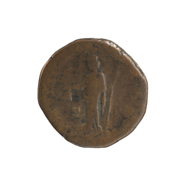 Dupondius, Marcus Aurelius (121–180; Roman emperor 161–180), issuer; Commodus (161–192; Roman