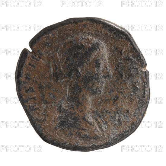 Sestertius, Crispina (164–192?; Roman empress 178–192), issuer Commodus (161–192; Roman emperor