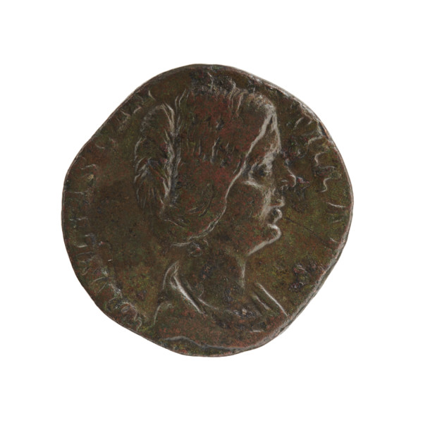Sestertius, issuer Didius Julianus (133–193, Roman emperor 28 Mar–2 Jun 193) and Manlia Scantilla