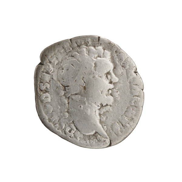 Denarius of Clodius Albinus (ca. 150–197; Roman emperor 193–197), issued during 193–195. Obverse: