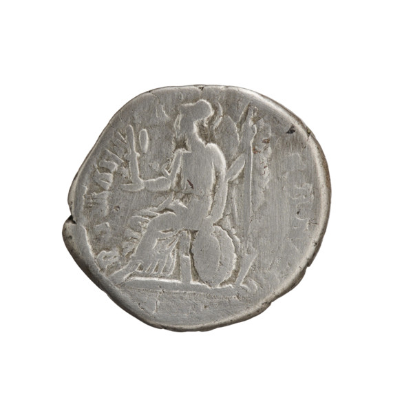 Denarius, Clodius Albinus (ca. 150–197; Roman emperor 193–197), caesar 193–195; issuer: Septimius