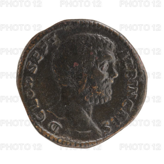 Sestertius, Clodius Albinus (ca. 150–197; Roman emperor 193–197), Caesar 193–195; Septimius Severus