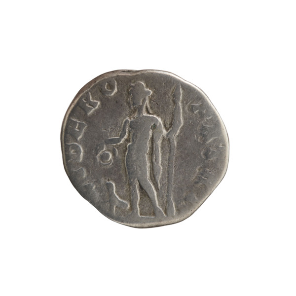 Denarius; Roman deities; Liber (mythology); animals; panthers; Septimius Severus (Roman emperor,