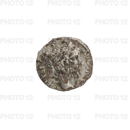Denarius (subaerate) depicting personifications; Septimius Severus (Roman Emperor, 146–211).