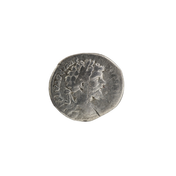 Denarius depicting Mars and Septimius Severus. Obverse: Head of Septimius Severus with laurel