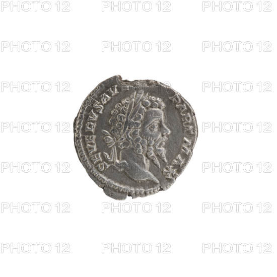 Denarius; Roman deities; Victoria; Septimius Severus (Roman emperor, 146–211) — iconography.