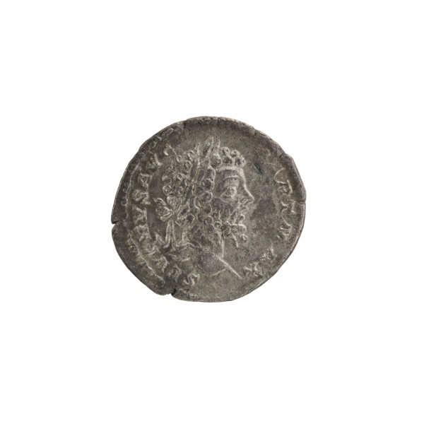 Denarius, tripod, Septimius Severus (Roman Emperor; 146–211) — iconography: emperor standing in