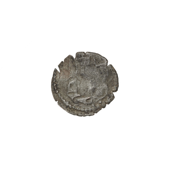 Crown denarius of Sigismund I the Old (King of Poland, reign 1506–1548). Obverse: crown with