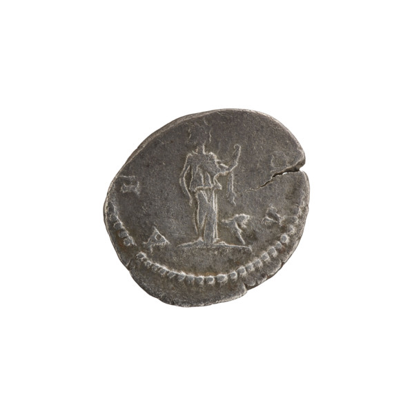 Denarius, obverse: head of Septimius Severus with laurel wreath facing right, pearl rim, legend