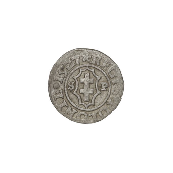 Crown ternary, Sigismund I the Old (King of Poland; 1506–1548). Obverse: Polish eagle with a crown;