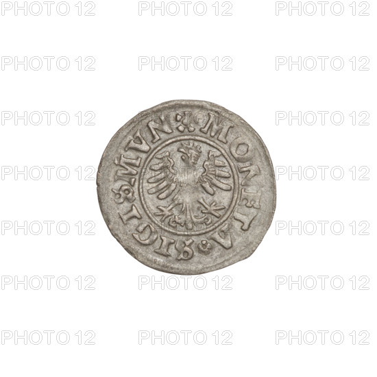 Crown ternary, Sigismund I the Old (King of Poland; 1506–1548). Silver coin, 1546, Kraków, Poland;