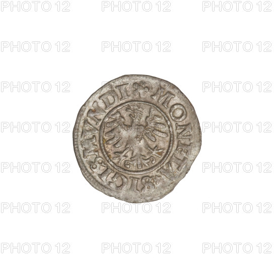 Crown coin of Sigismund I the Old (King of Poland; reign 1506–1548). Obverse: Polish crowned eagle;