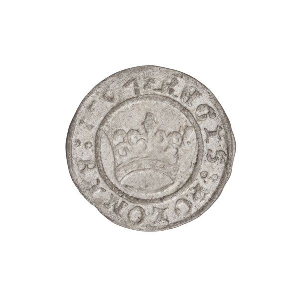 Crown half-grosz, Sigismund I the Old (King of Poland; 1506–1548). Obverse: crowned Polish eagle