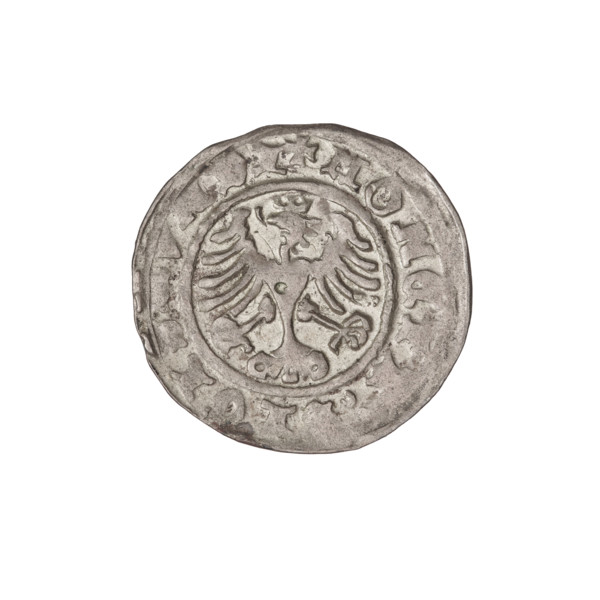 Crown half-grosz, Sigismund I the Old (King of Poland; 1506–1548). Obverse: Polish eagle with a
