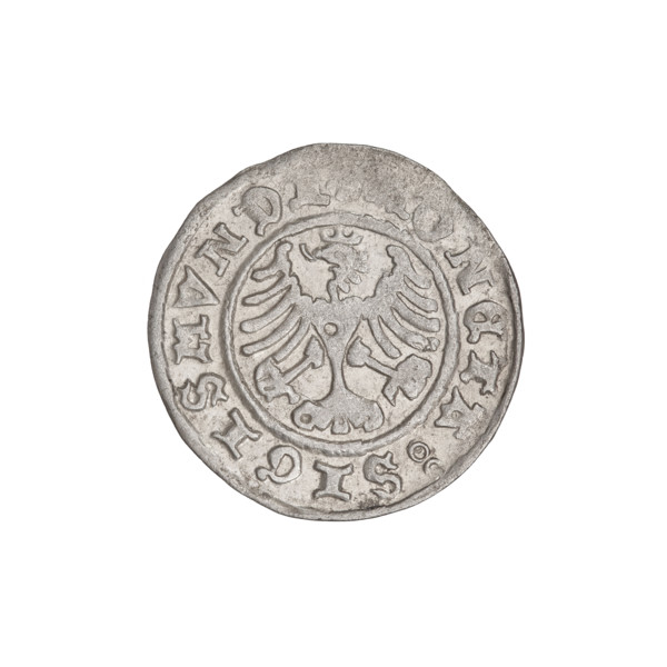 Crown half-grosz, Sigismund I the Old (King of Poland; 1506–1548). Obverse: Polish eagle with a