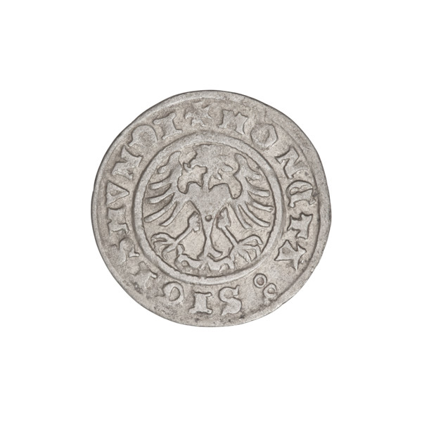Crown half-grosz, Sigismund I the Old (King of Poland; 1506–1548). Obverse: Polish crowned eagle