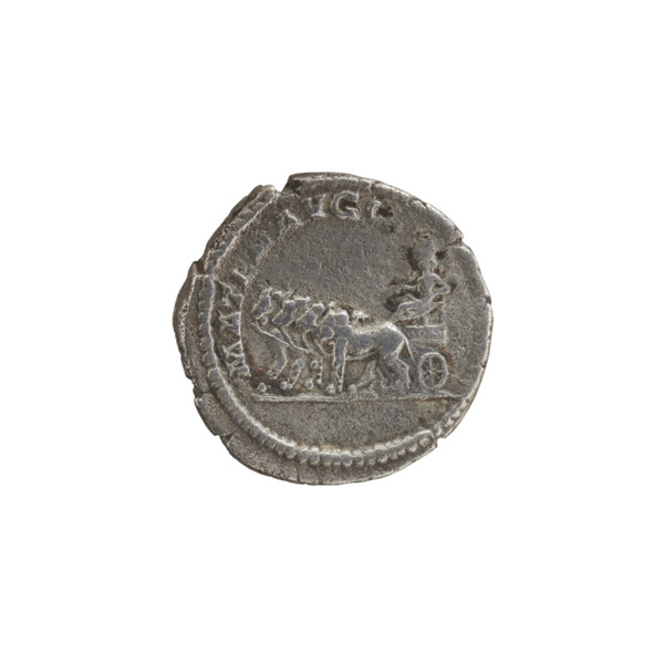 Denarius of Julia Domna (ca. 160–217). Obverse: IVLIA AVGVSTA — bust of Julia facing right, pearl