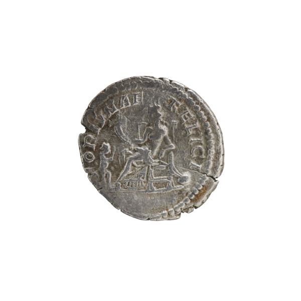 Denarius of Julia Domna (ca. 160–217), Roman empress (193–211). Obverse: Bust of Julia facing