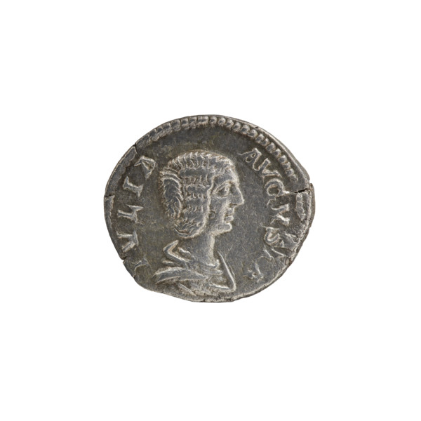 Denarius, Julia Domna (ca. 160–217; Roman empress 193–211). Roman Empire, ca. 198–209. Obverse: