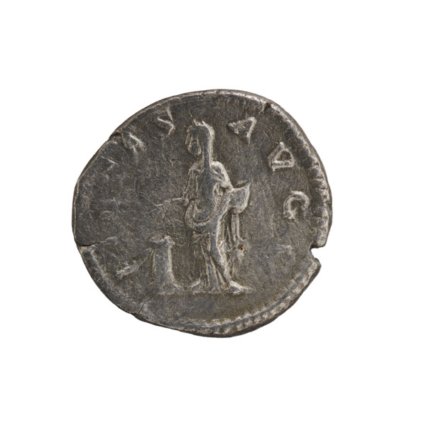 Denarius of Julia Domna (ca. 160–217; Roman empress 193–211), Roman Empire, 198–209. Obverse: IVLIA