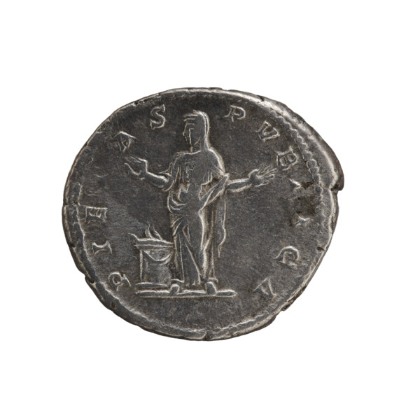 Denarius, Julia Domna (ca. 160–217; Roman empress 193–211). Obverse: IVLIA AVGVSTA — Bust of Julia