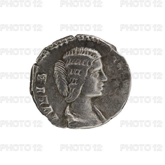 denarius, Julia Domna (ca. 160–217; Roman empress 193–211), Roman Empire — Obv.: IVLIA AVGV, bust