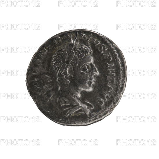 Denarius, Elagabalus (Roman emperor 218–222). Obverse: IMPANTONINVSPIVSAVG — bust of Elagabalus
