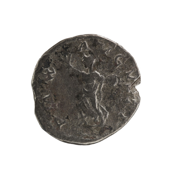 Denarius of Elagabalus (reigned 218–222 CE), Roman Empire. Obverse: IMP ANTONINVS PIVS AVG — bust