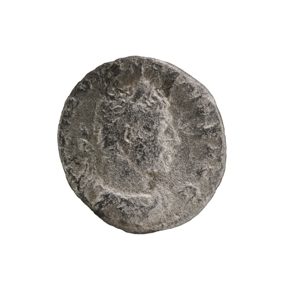 Denarius of Elagabalus (reigned 218–222 CE), Roman Empire, 220–222. Obverse: Bust of Elagabalus
