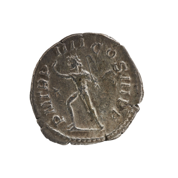 Denarius, Elagabalus (reigned 218–222). Obverse: IMP ANTONINVS PIVS AVG — Bust of Elagabalus with