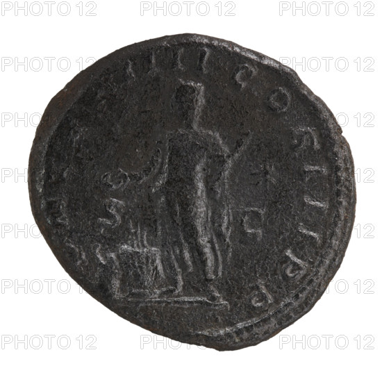 Elagabalus (204–222; Roman emperor 218–222). Obverse: IMPCAESMAVRANTONINVSPIVSAVG — Bust of