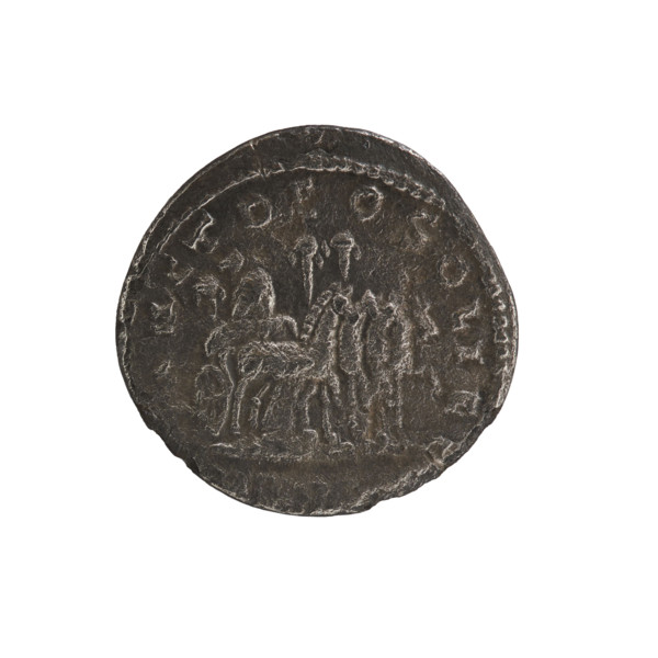 denarius, Elagabalus (204–222; Roman emperor 218–222). Obv.: ANTONINVS PIVS FEL AVG — Bust of