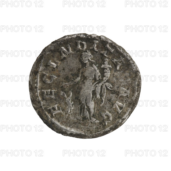 denarius, Julia Maesa (ca. 160–224; Augusta 218–224), Roman Empire. Obverse: Draped bust of Julia