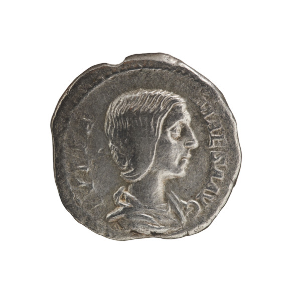 Denarius, Elagabalus (reigned 218–222), Julia Maesa (ca. 160–224; Augusta 218–224). Obverse: Draped