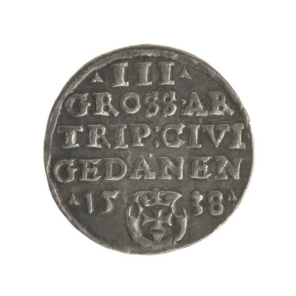 Gdansk troika, Sigismund I the Old (King of Poland; 1506–1548), iconography, Polish coin, male