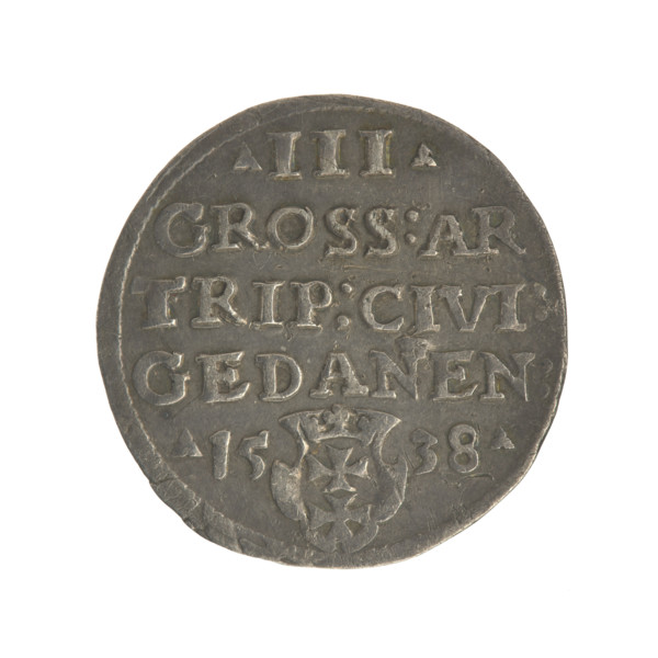 Gdansk trojak, Sigismund I the Old (King of Poland; 1506–1548), iconography, Polish coin, male