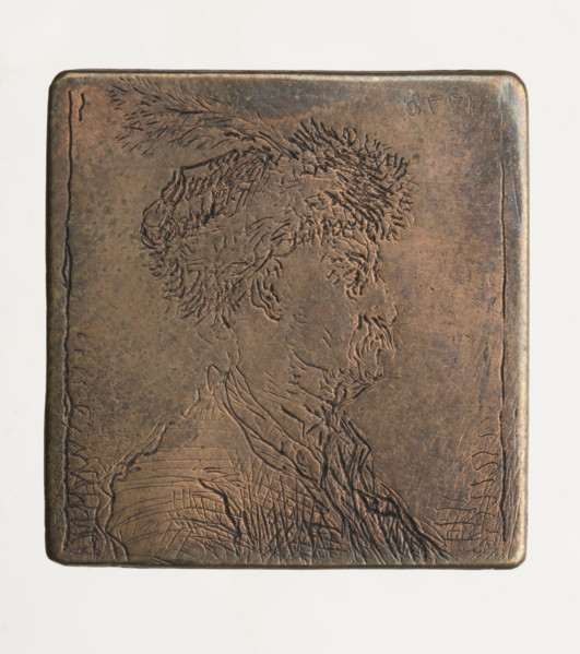 Bust of a nobleman in a cap with a heron feather, Jean Pierre Norblin de la Gourdaine (1745–1830),