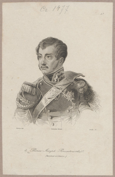Portrait of Prince Józef Poniatowski; Goulu, Ferdinand Sébastien (1796–1848?), graphic artist;