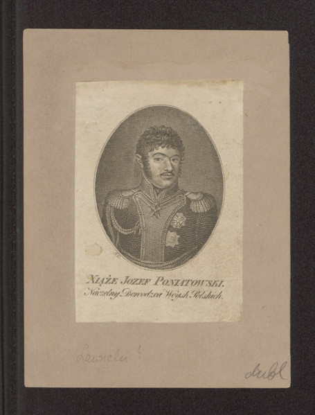 Portrait of Prince Józef Poniatowski; Jan Nepomucen Lewicki (1795–1871), graphic artist; Waclaw
