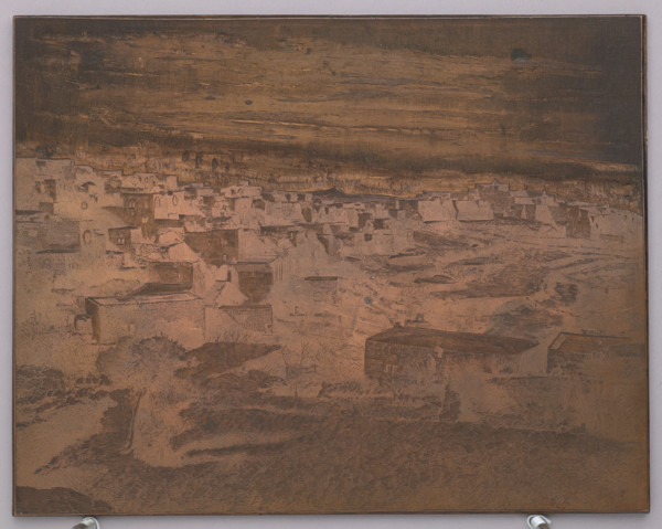 Middle Eastern city; graphic artist Dominik Witke-Jezewski (1862–1944); after 1900; graphic