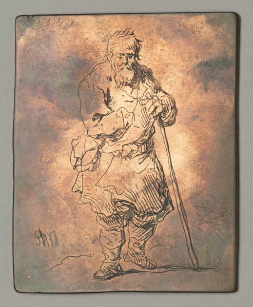 Beggar with a Stick, Plonski, Michal (1778–1812), graphic artist; Witke-Jezewski, Dominik