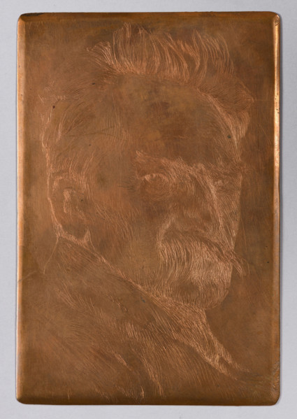 Portrait of Józef Pilsudski, Lopienski, Ignacy (1865–1941), graphic artist; Pilsudski, Józef