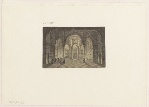 Interior of the Turkish palace; Griegorij Griegorievich Czernitsov (1801–1865), draughtsman;