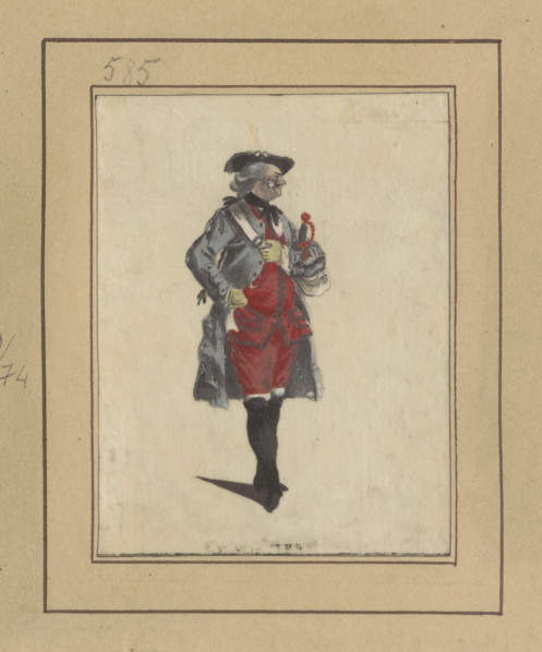 Actor in the role of Julien (Bastien) in the opera Le sorcier by Philidor and Poinsinet;