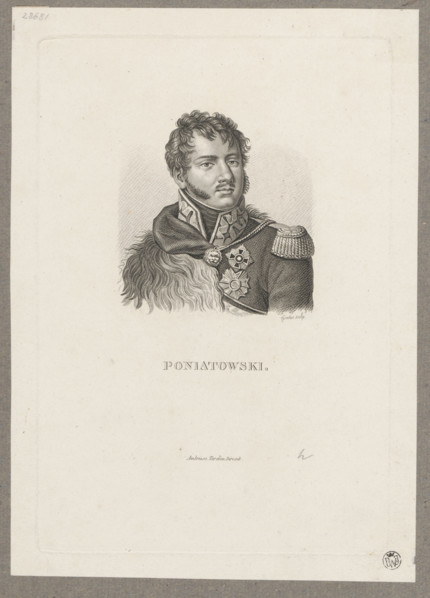 Portrait of Prince Józef Poniatowski; publisher: Ambroise Tardieu (1788–1841); graphic artist: