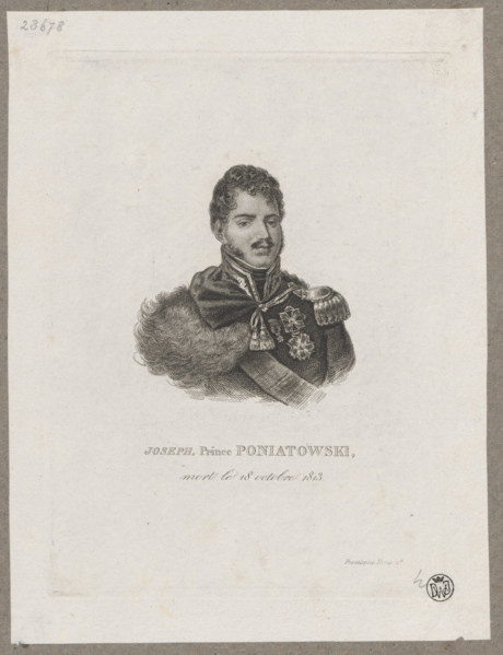Portrait of Prince Józef Poniatowski; graphic artist: Poniatowski, Józef Antoni (1763–1813);