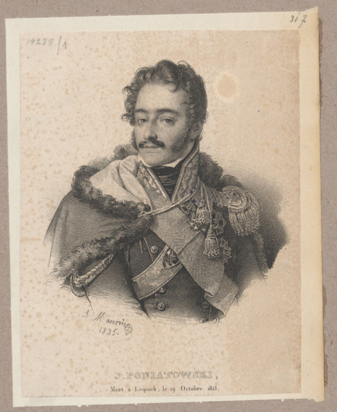Portrait of Prince Józef Poniatowski; artist: Antoine Maurin (1793–1860), graphic artist; subject: